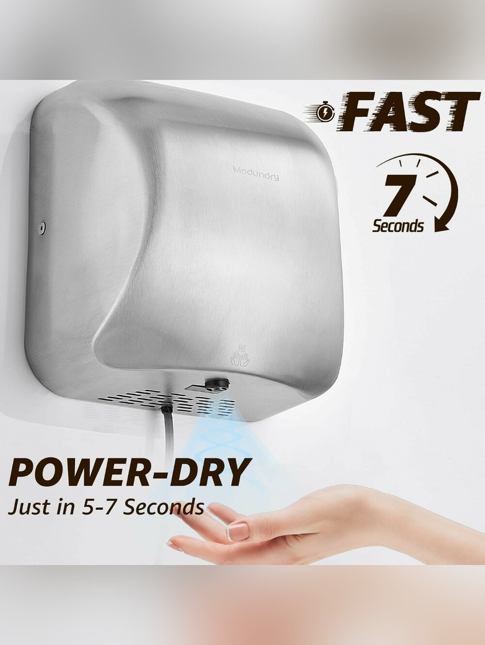 NEW Stainless Steel Touchless Bathroom hand dryer